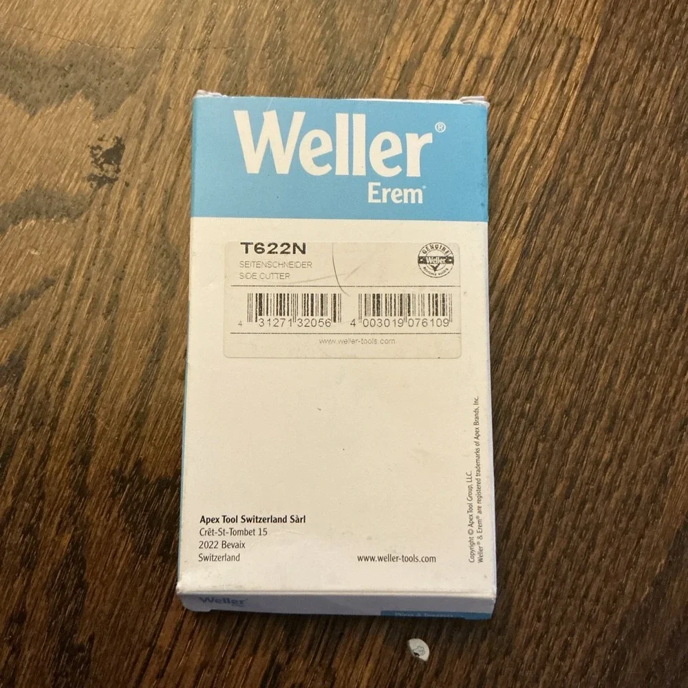 Weller Erem T622N Side Cutter 110mm ESD, Sharp, Durable, Swiss Quality